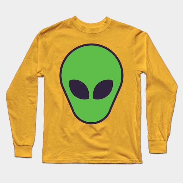 Alien Tie Dye Shirt UFO Aliens Long Sleeve T-Shirt by PodDesignShop